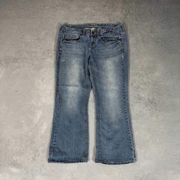 Maurices Blue Bootcut Jeans - Size: 18 Short - Picture 1 of 9